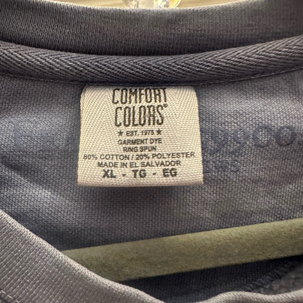 Comfort Colors Taylor Swift 1989 (Taylor’s Version) Blue Crew Neck Sweater - Picture 3 of 4